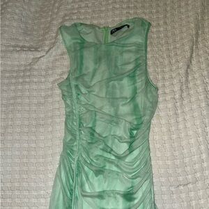 Zara Mint Green Sleeveless Dress
